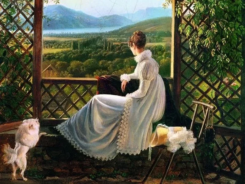 1783-Antoine-Jean Duclaux - La regina Ortensia ad Aix-les-Bains